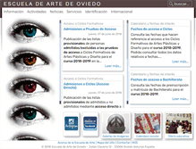 Tablet Screenshot of escueladearte.com